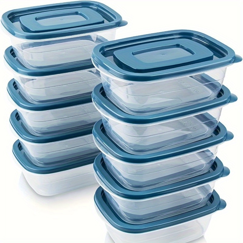 Meal Prep Microwave - A Set of 6 Transparent Stackable