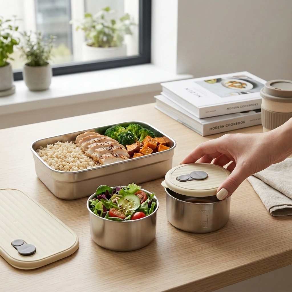 Meal Prep Day - Microwave Safe 304 Stainless Steel Bento