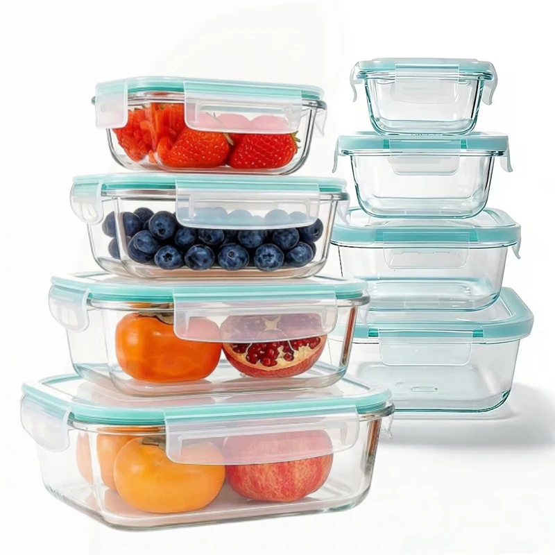 Meal Prep Day - Borosilicate Glass Lunch Box Airtight Leakproof