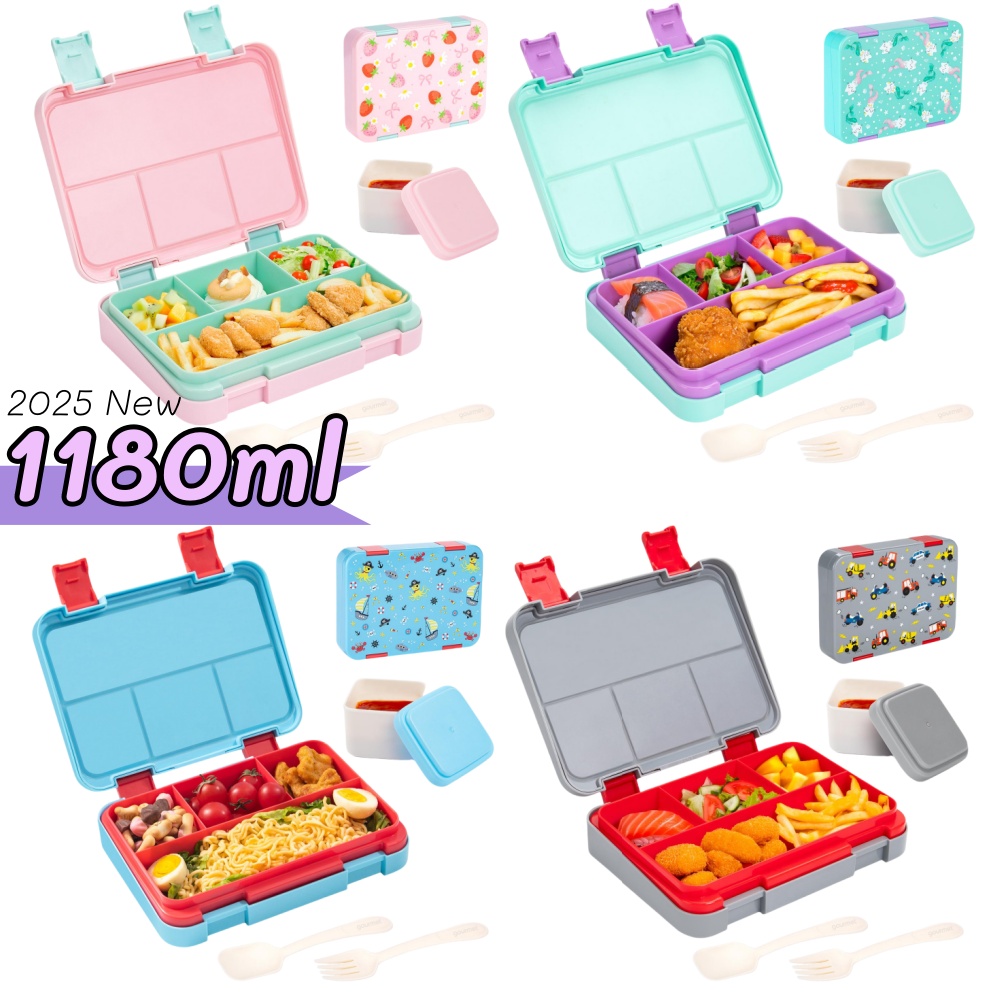 Meal Prep Day - 40oz Cartoon Pattern Bento Lunch Box