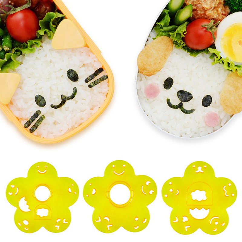 Rice Ball Mold - 2/3/4Pcs Bento Decoration Rice Ball Molds