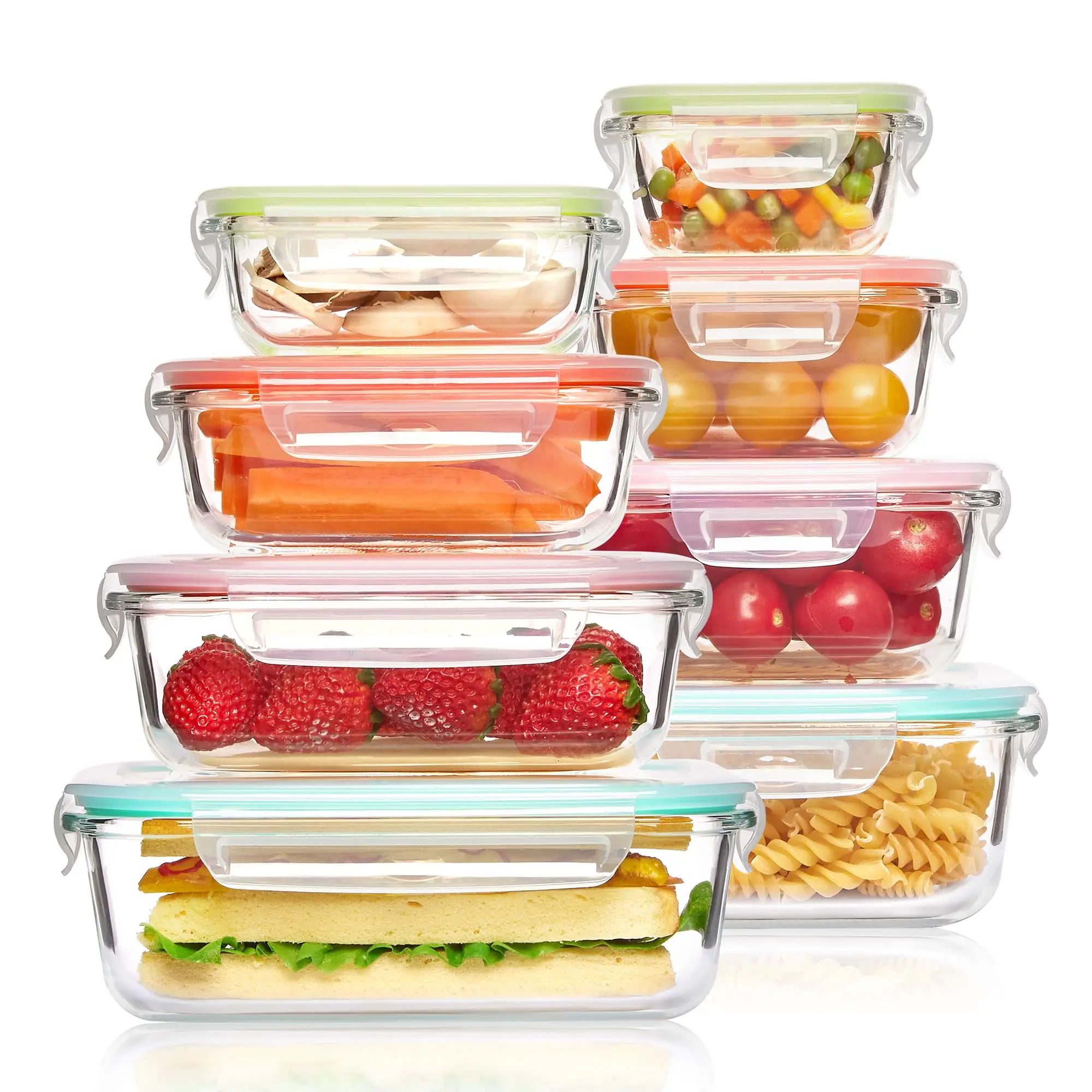 Meal Prep Day - Glass Lunch Box Food Storage Containers,
