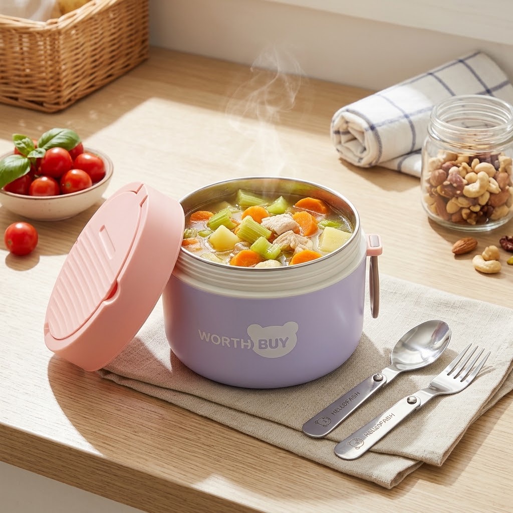 Meal Prep Microwave - 304 Stainless Steel Thermal Lunch Box