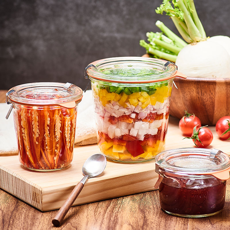 Meal Prep Juice Bottles - House We Glass Storage Jar Sed