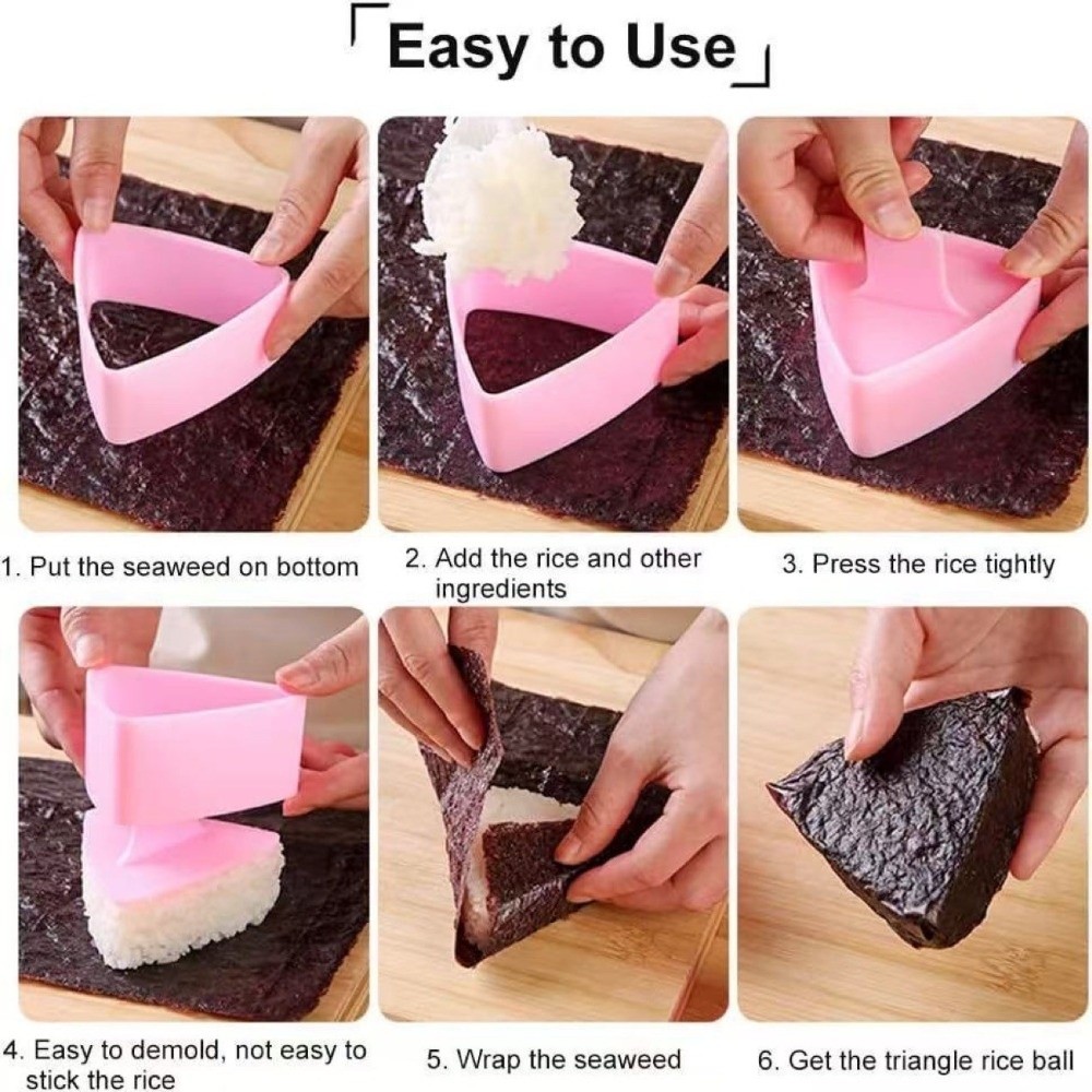 New Triangle Shape Onigiri Mol - Rice Ball Mold recension och pris