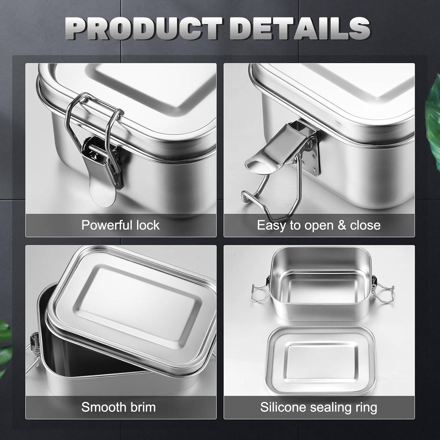 Stainless Steel Food Storage C - Meal Prep Day recension och pris