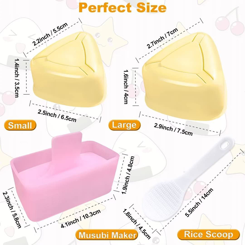 LMETJMA  Pack Rice Mold Musubi - Rice Ball Mold recension och pris