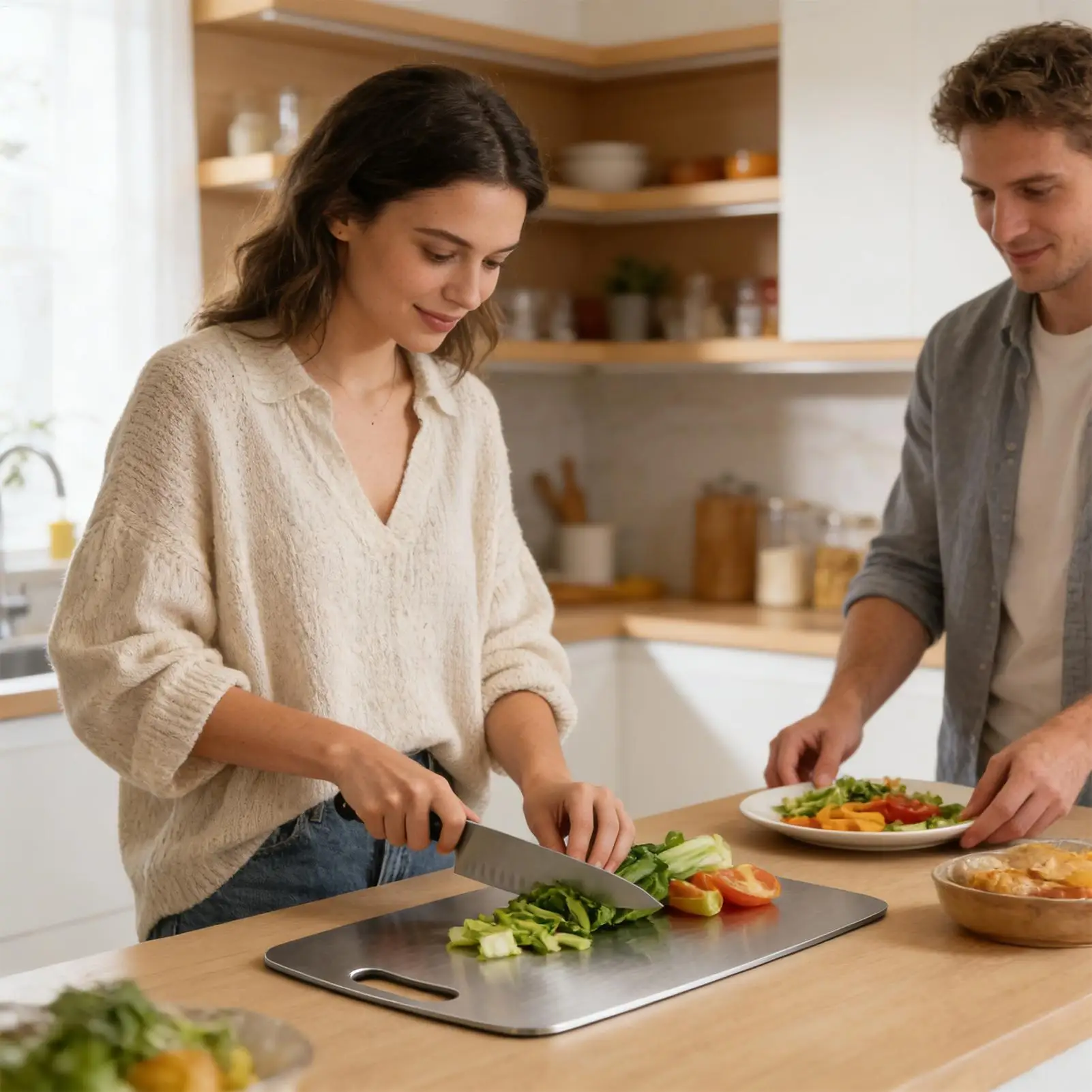 Stainless Steel Chopping Board - Meal Prep Chicken recension och pris