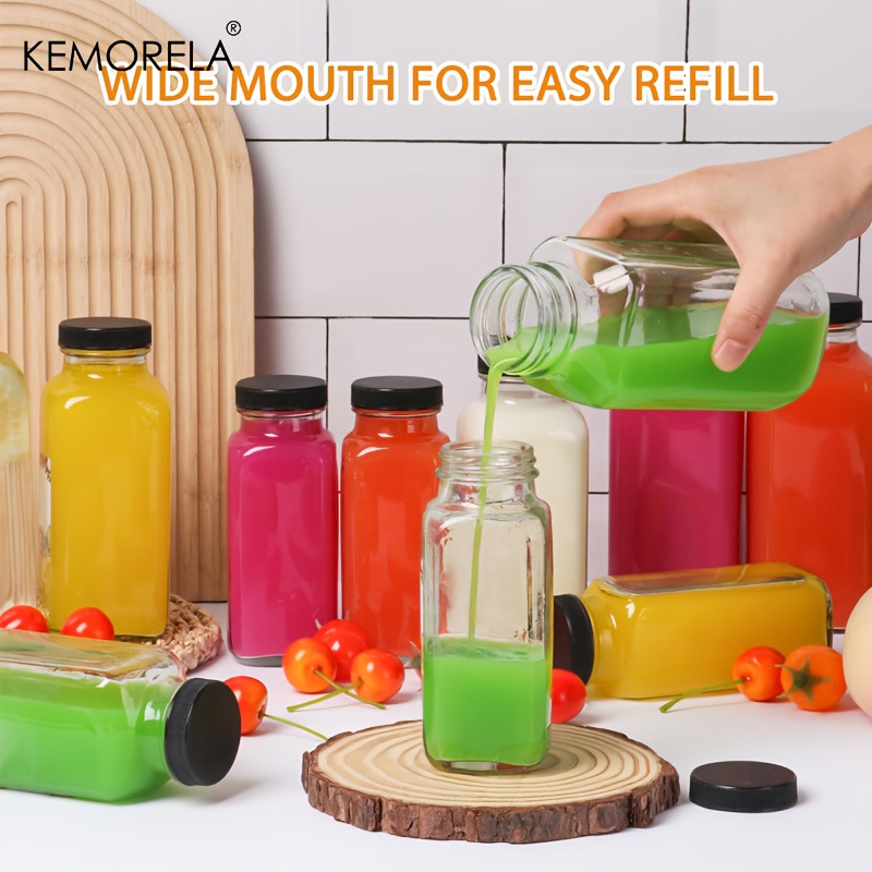 2/4PCS 350ML Glass Bottle Leak - Meal Prep Juice Bottles recension och pris