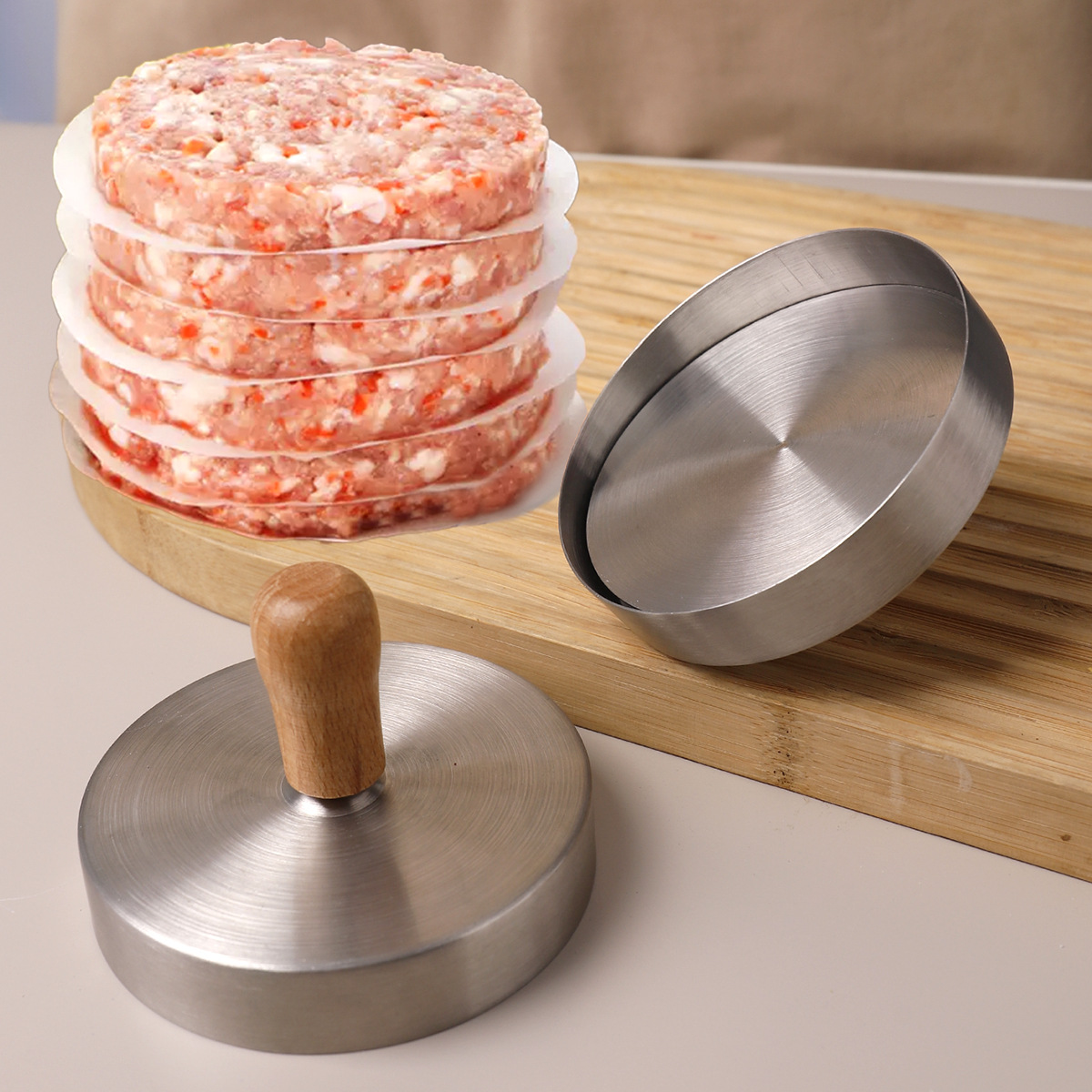 Stainless steel burger beef pa - Rice Ball Mold recension och pris