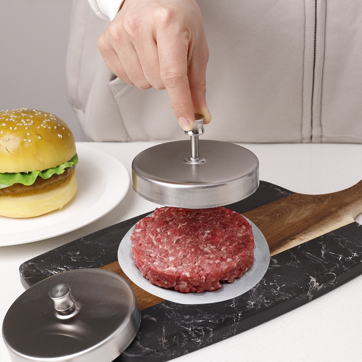 Stainless steel burger beef pa - Rice Ball Mold recension och pris