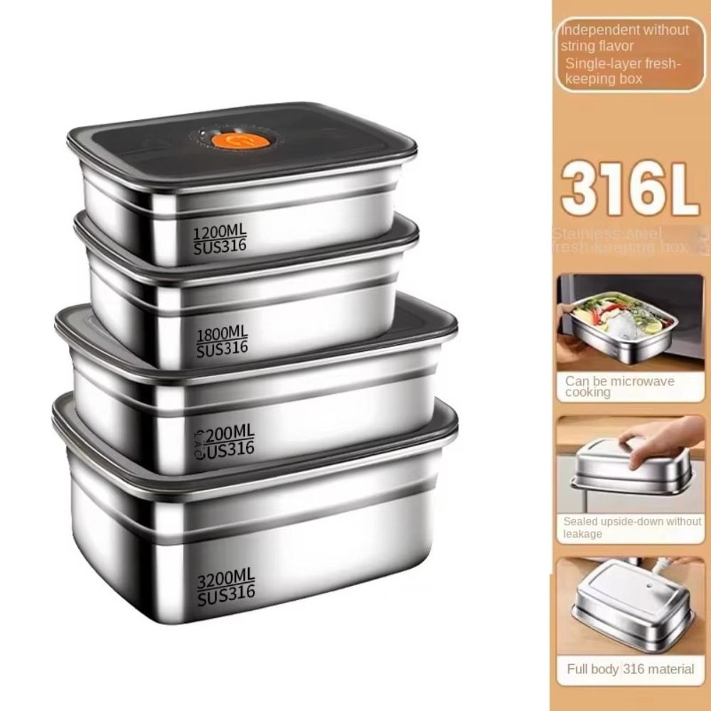Stainless Steel Camping Lunch  - Meal Prep Microwave recension och pris
