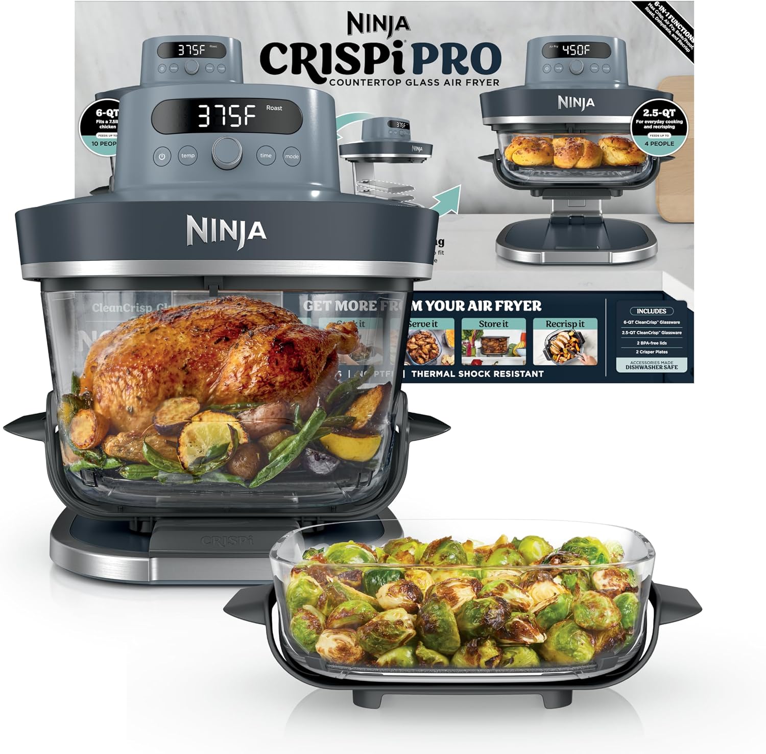 Ninja Crispi Pro 6-in-1 Glass  - Meal Prep Microwave recension och pris