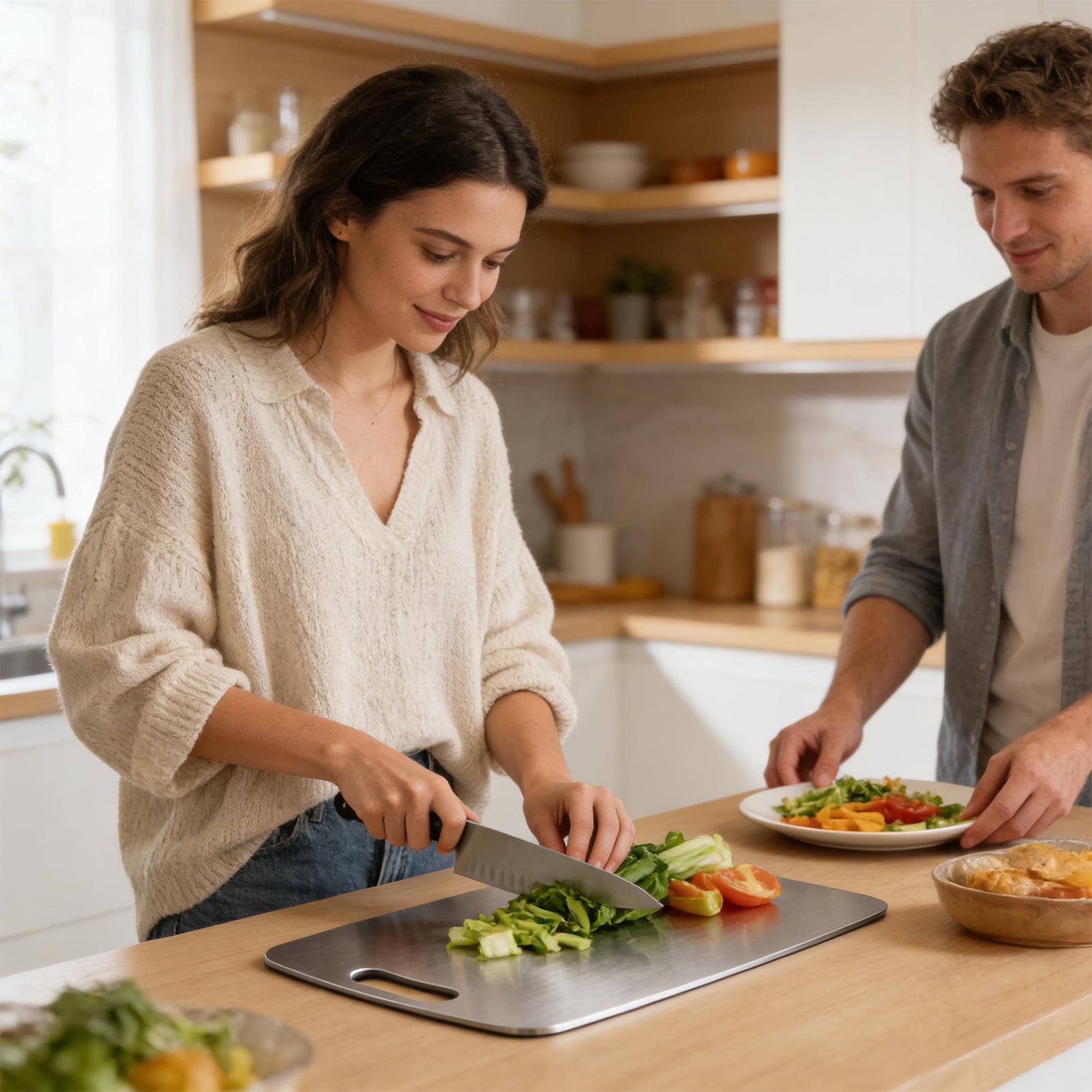 Stainless Steel Cutting Board  - Meal Prep Chicken recension och pris