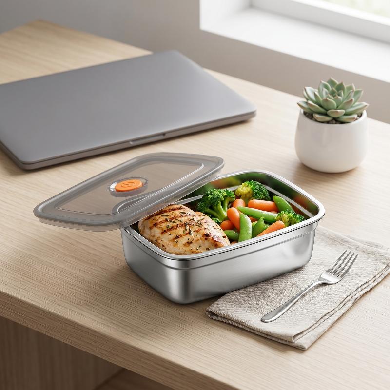 Stainless Steel Camping Lunch  - Meal Prep Microwave recension och pris