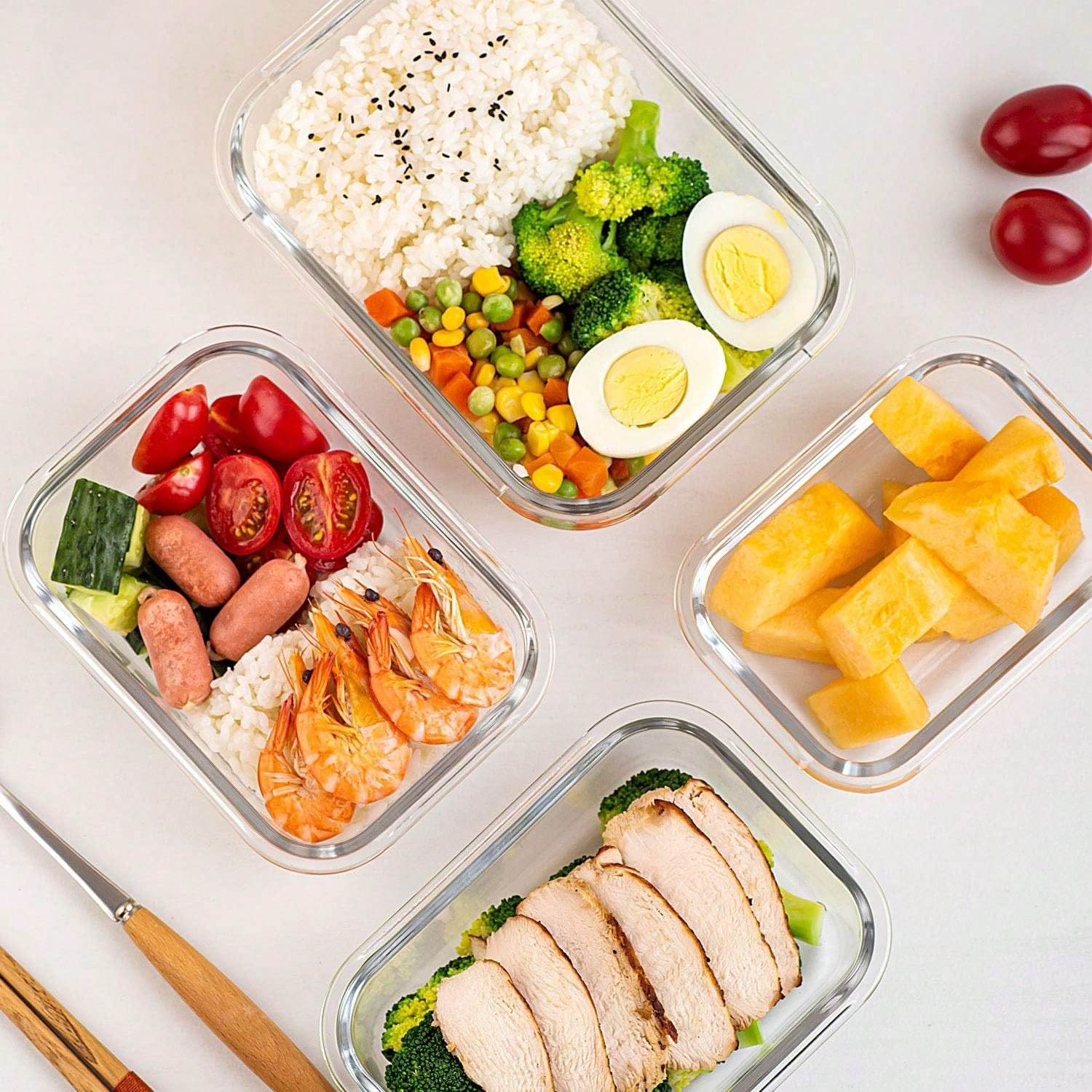 10 Pack Glass Meal Prep Contai - Meal Prep Day recension och pris