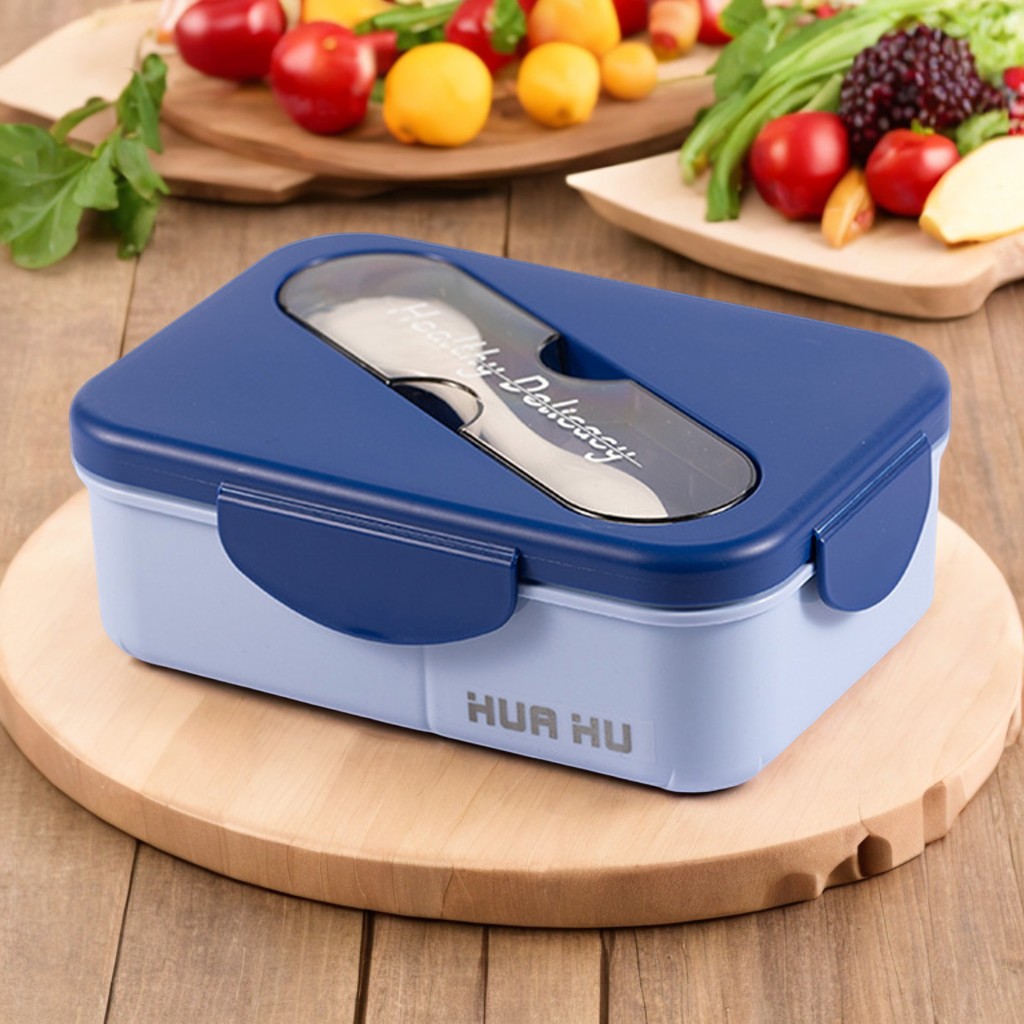 Student Lunch Box With Fork Pl - Meal Prep Microwave recension och pris
