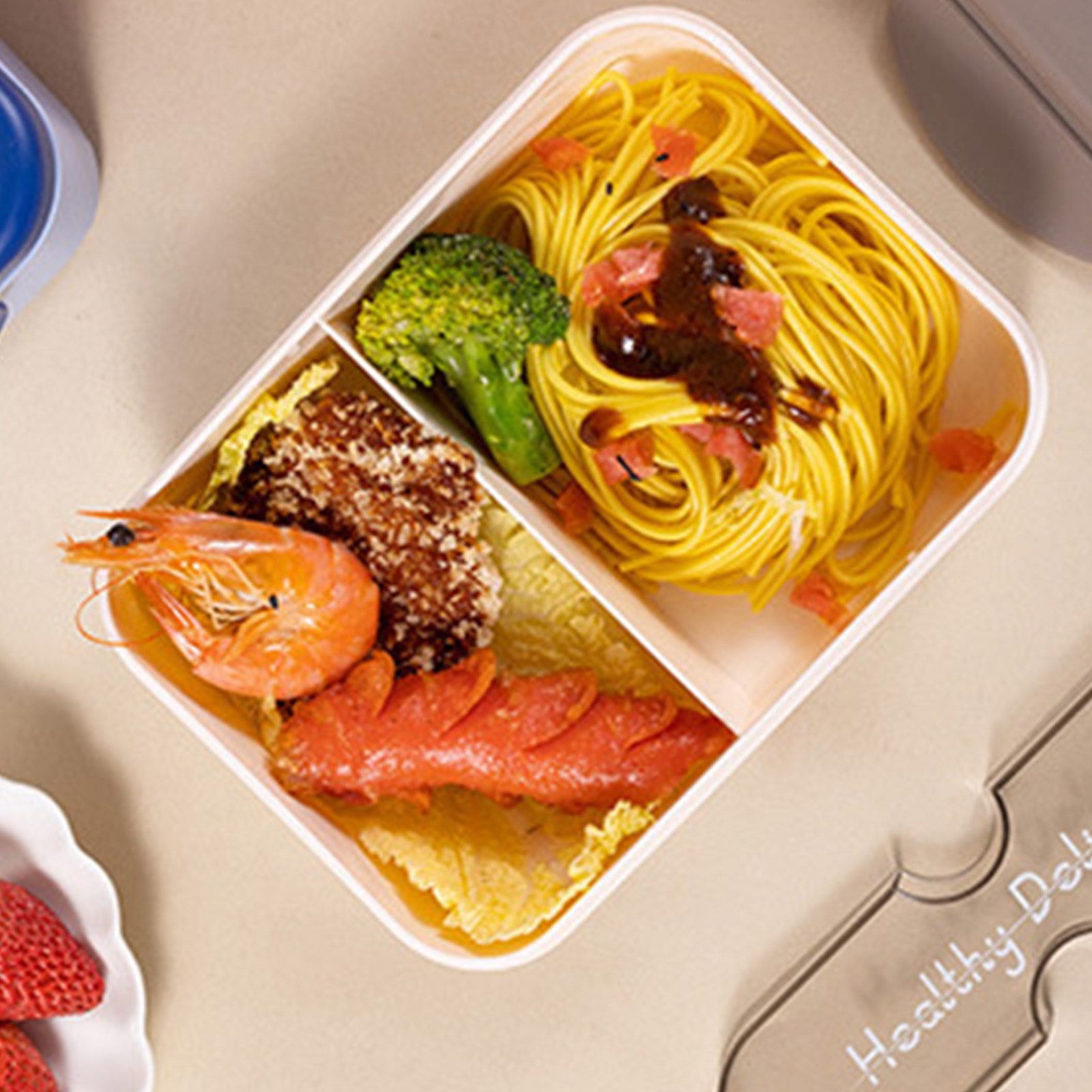 Student Lunch Box With Fork Pl - Meal Prep Microwave recension och pris