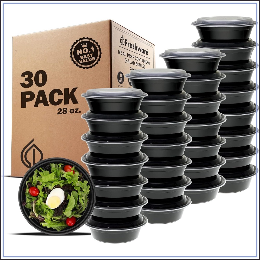 Meal Prep Containers with Lids - Meal Prep Microwave recension och pris