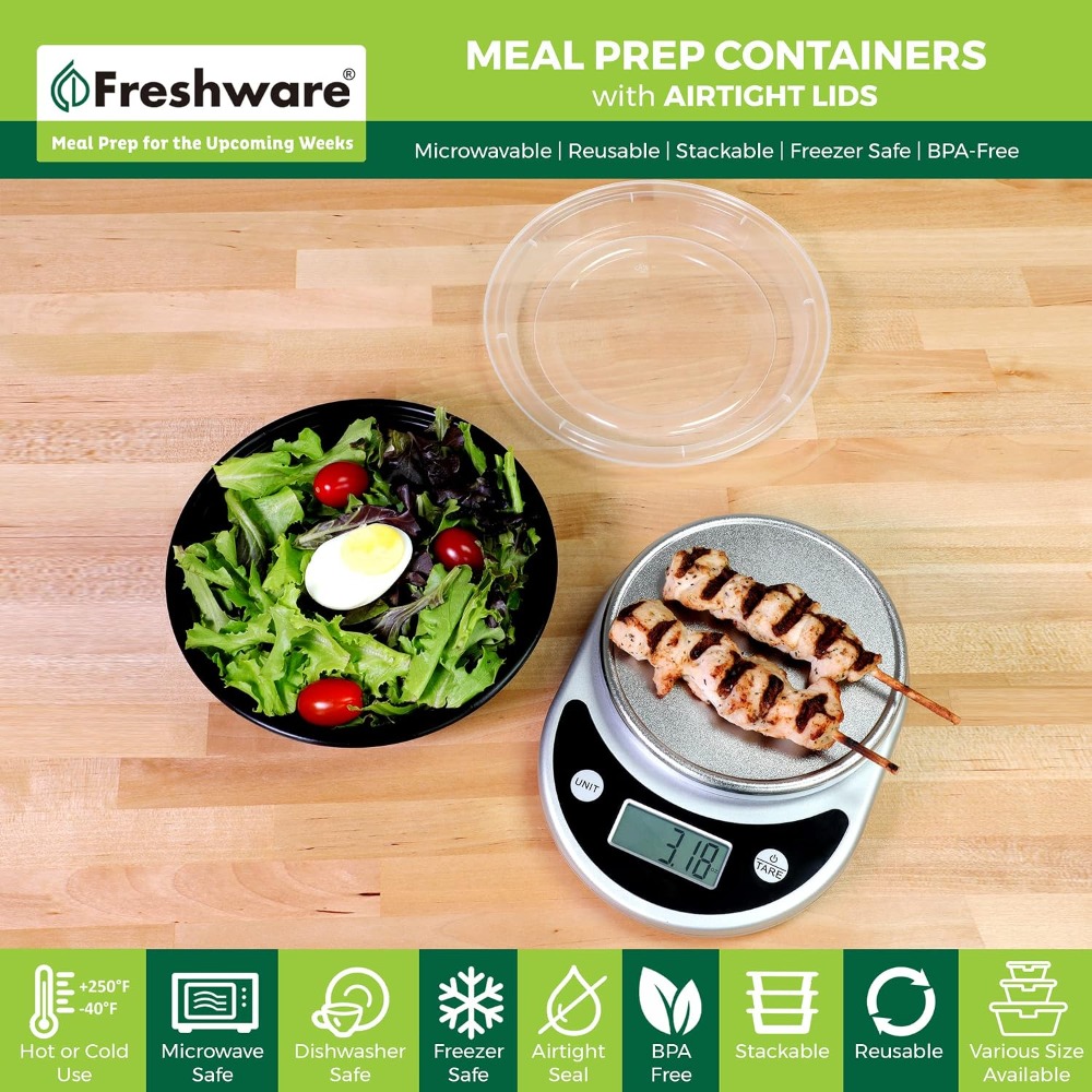 Meal Prep Containers with Lids - Meal Prep Microwave recension och pris