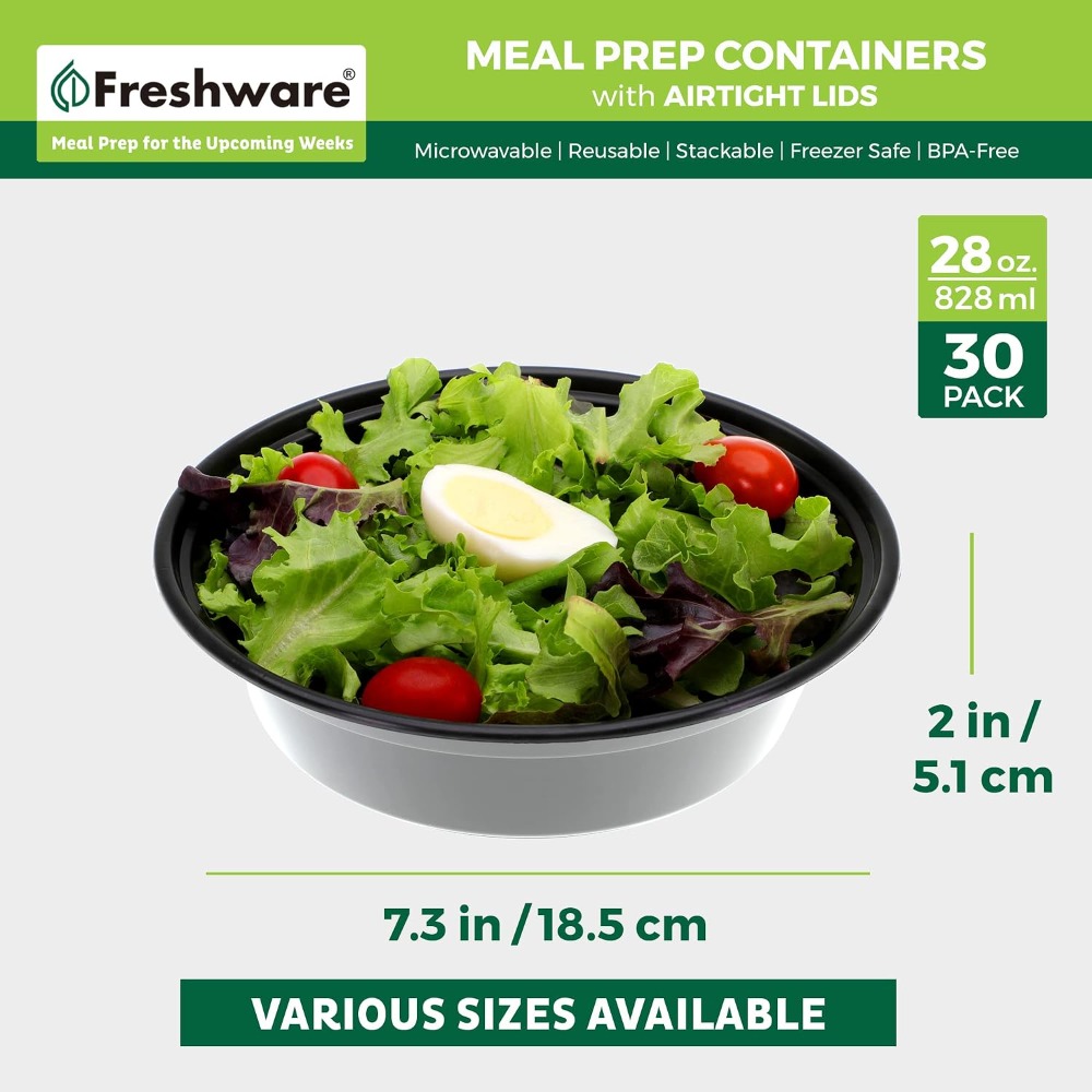 Meal Prep Containers with Lids - Meal Prep Microwave recension och pris