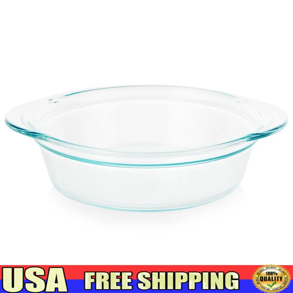 Deep Round Glass Baking Dish 9 - Meal Prep Microwave recension och pris