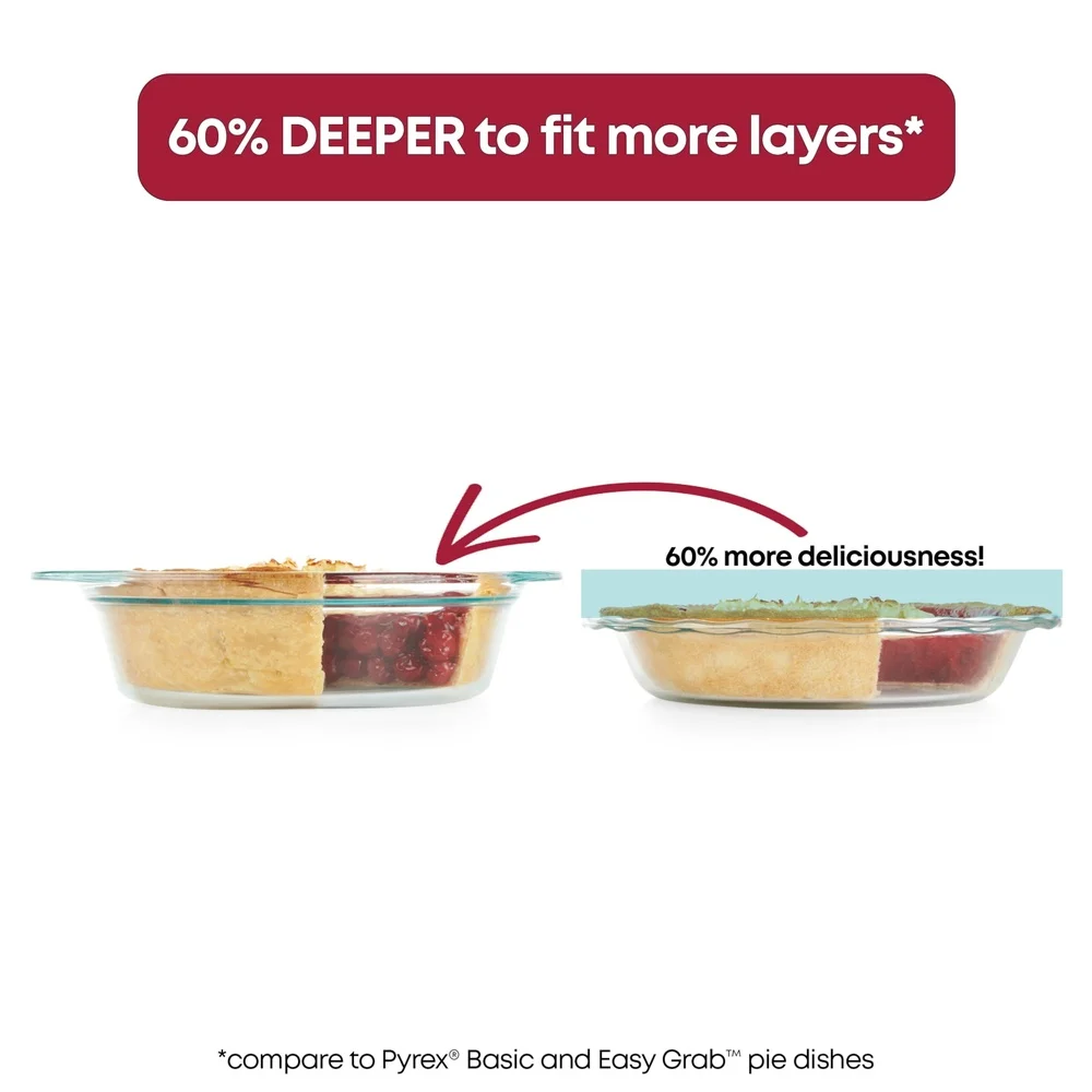Deep Round Glass Baking Dish 9 - Meal Prep Microwave recension och pris