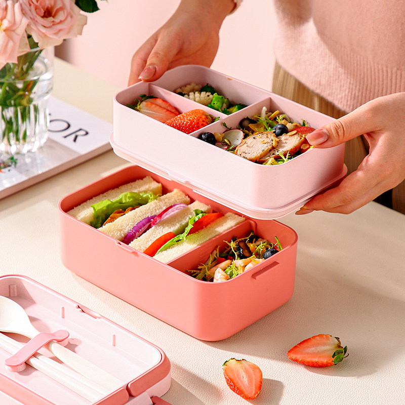 Portable Lunch Box Bamboo Fibe - Meal Prep Microwave recension och pris