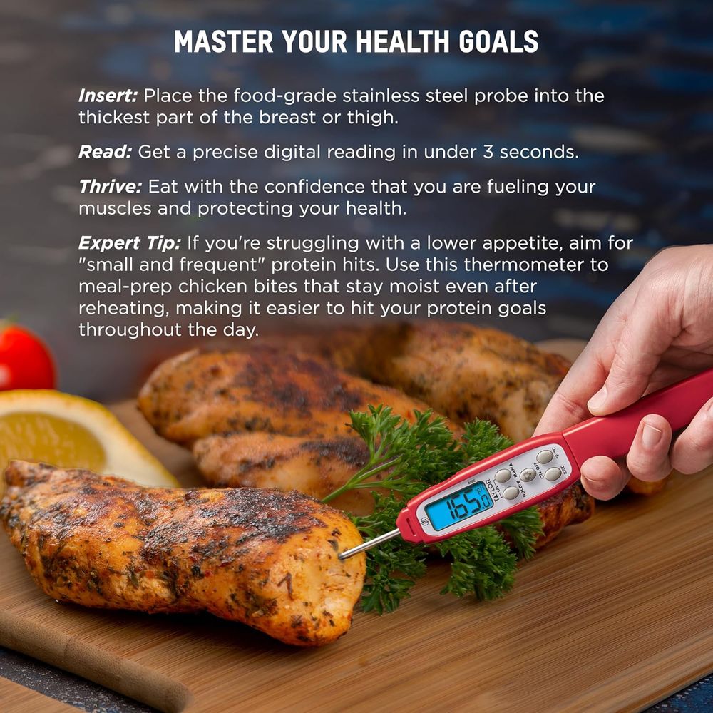 Digital Read Meat Thermometer  - Meal Prep Chicken recension och pris