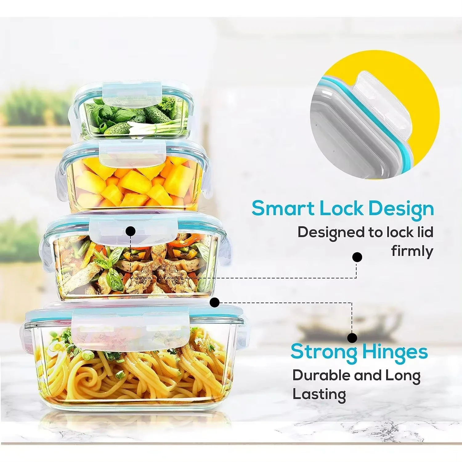 Glass Lunch Box Food Storage C - Meal Prep Day recension och pris