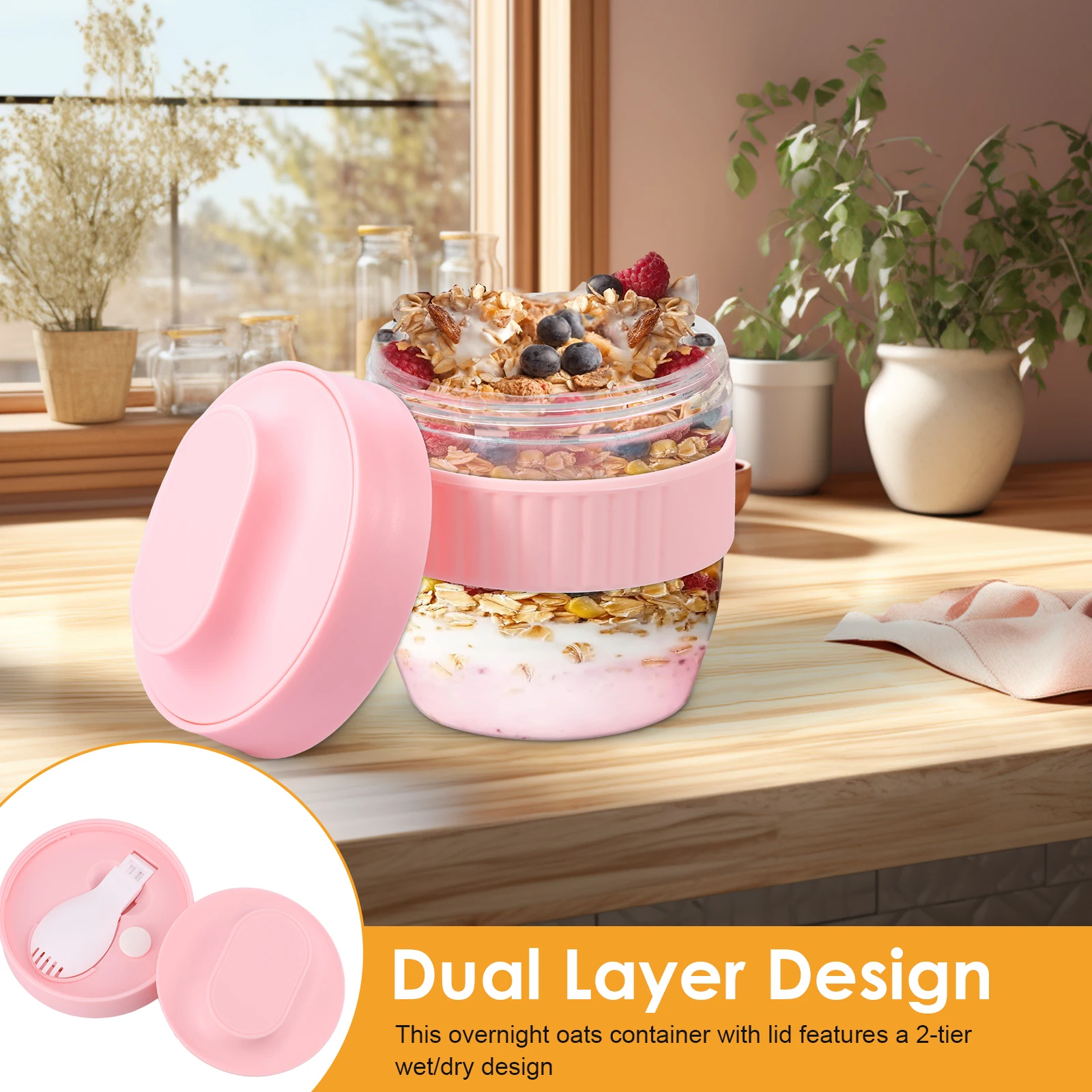 Double Layer Overnight Oats Co - Meal Prep Oatmeal recension och pris