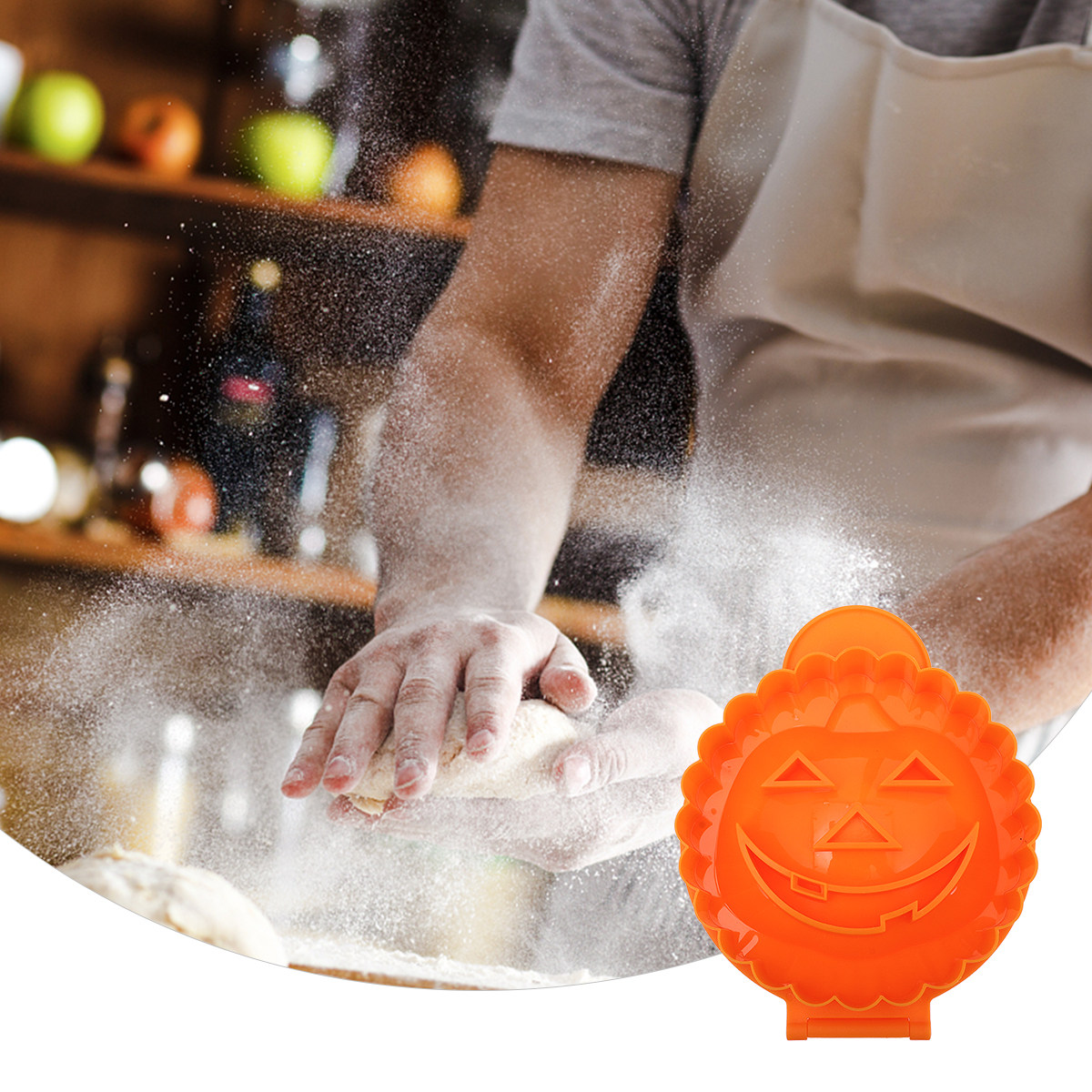 2Pcs Halloween Pumpkin Dumplin - Rice Ball Mold recension och pris